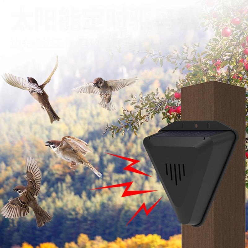 Solar Bird Scarer - 新しいソーラータイマー鳥よけ器 13 サウンド防水鳥よけ警報屋外作物果樹園保護動物抑止力