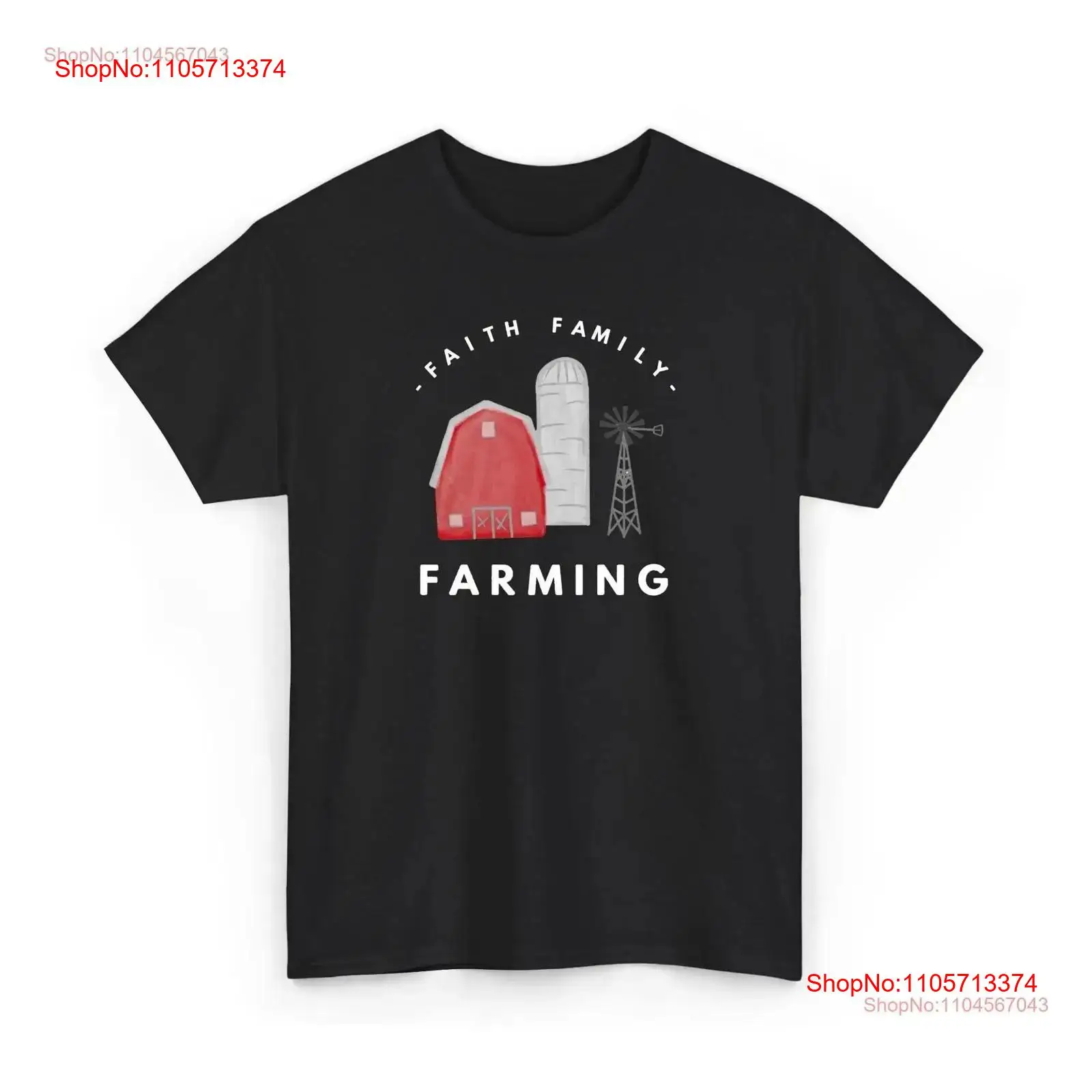 Agriculture Farm House - Faith Family Farming Tシャツ ファームライフ 素朴な農家