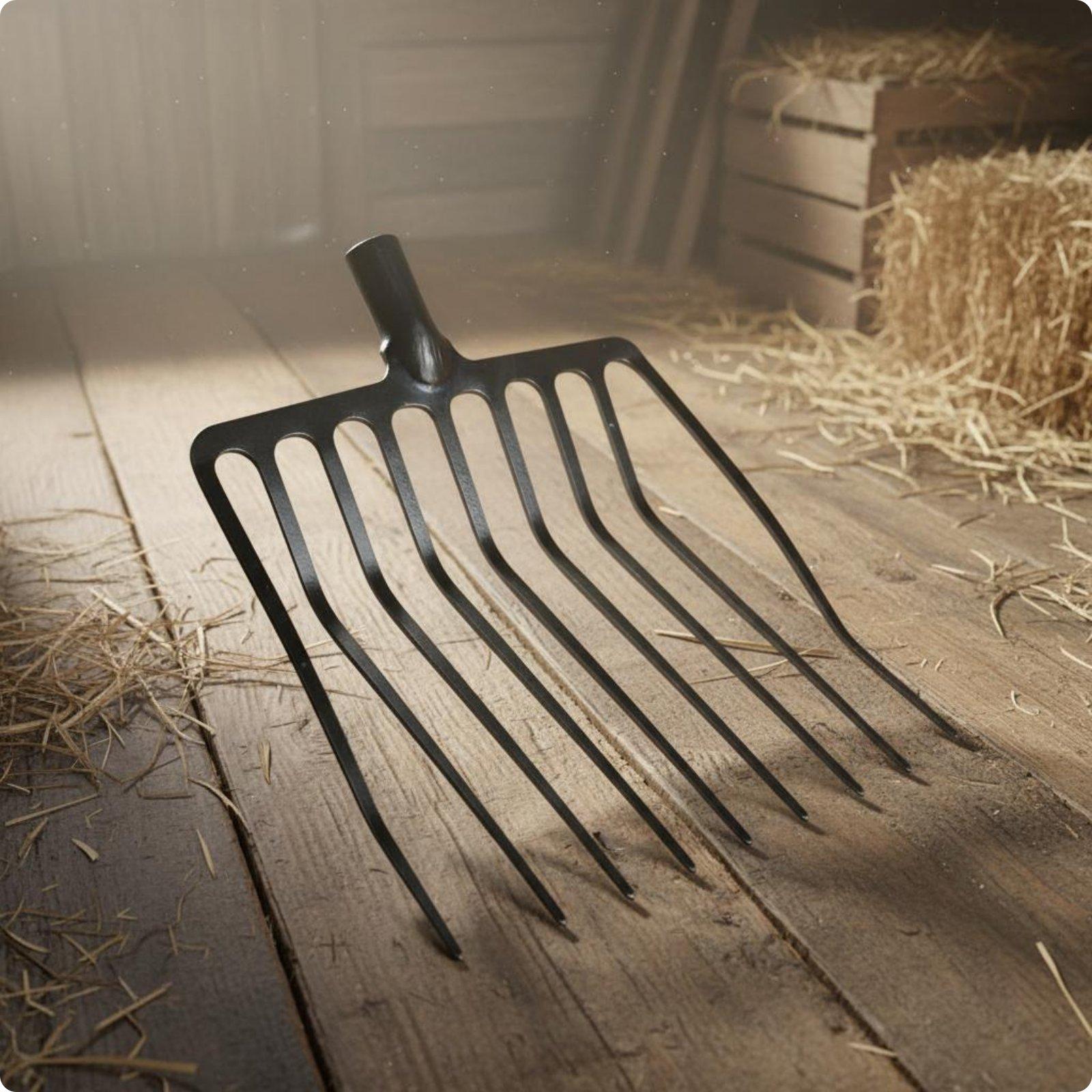マンガン鋼製農業用フォーク、頑丈な園芸用具、多爪式農場用フォ - Agriculture Farming Usa のレビューと価格