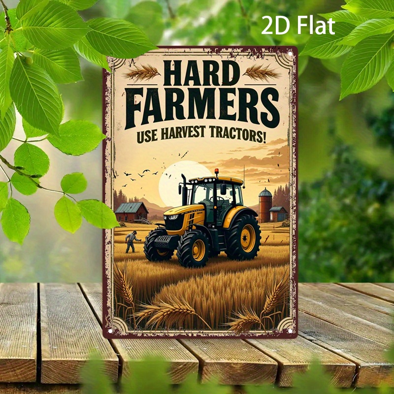 ヴィンテージファームハウスメタルブリキ看板 - トラクター、 - Agriculture Farm House のレビューと価格