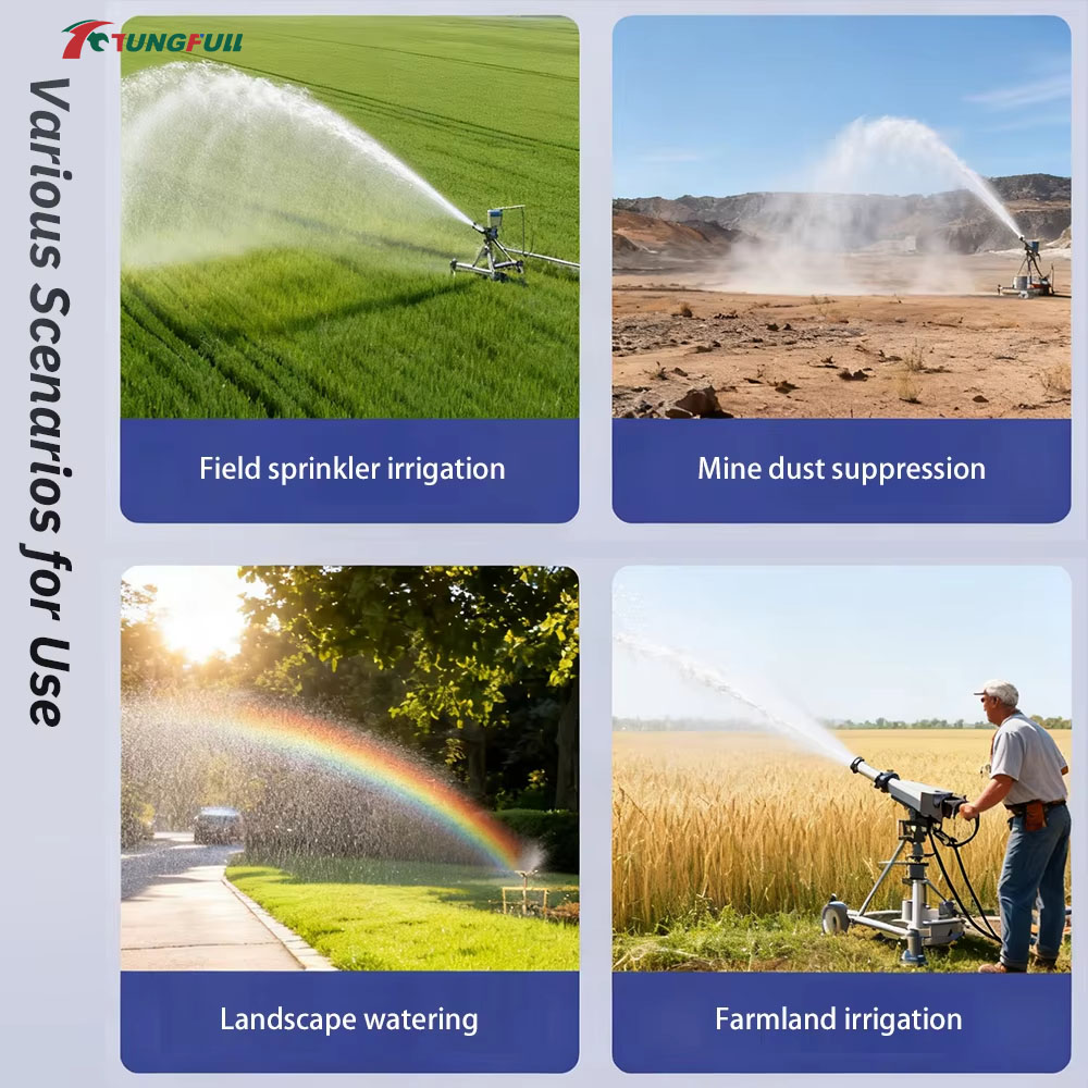 0-48 °   自動回転式タービン散水機、調整可能なスプレ - Farming In Agriculture のレビューと価格