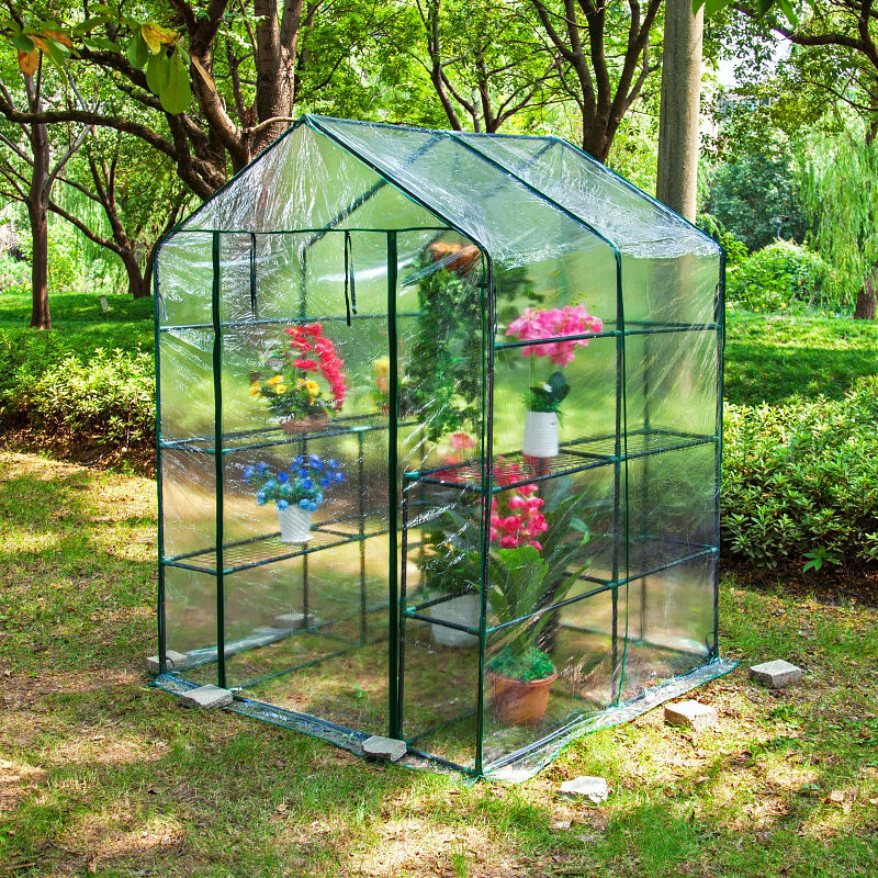 Vokanda 143x143x195ミニビニール温室小型農 - Agriculture Farm House のレビューと価格
