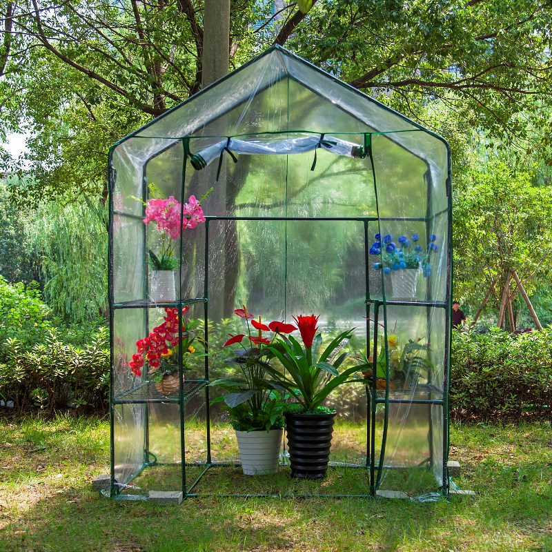 Vokanda 143x143x195ミニビニール温室小型農 - Agriculture Farm House のレビューと価格