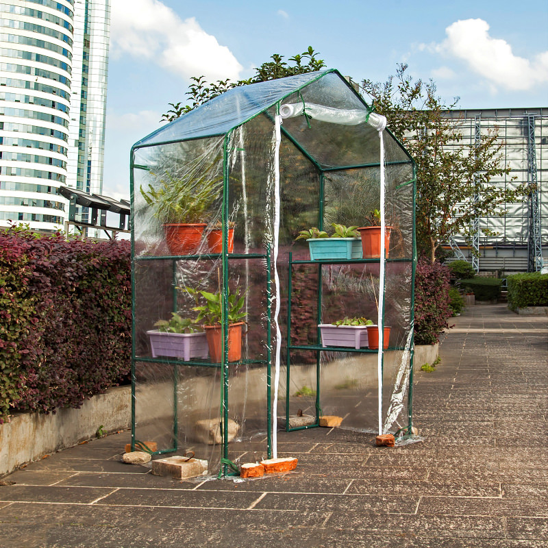 Vokanda 143x143x195ミニビニール温室小型農 - Agriculture Farm House のレビューと価格